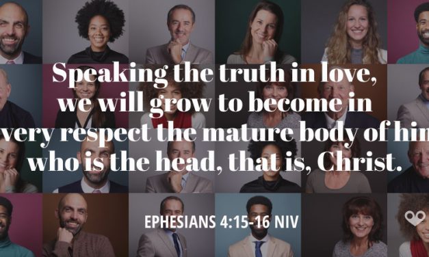 TODAY’S PASSAGE: ‭‭‭‭EPHESIANS ‭4:15-16‬ ‭NIV‬‬