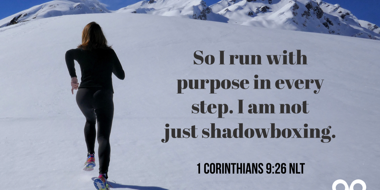 TODAY’S PASSAGE: ‭‭‭‭‭‭‭‭I CORINTHIANS 9:26 NLT