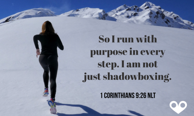TODAY’S PASSAGE: ‭‭‭‭‭‭‭‭I CORINTHIANS 9:26 NLT