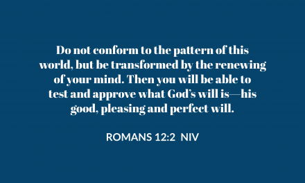 TODAY’S PASSAGE: ‭‭‭‭‭‭ROMANS ‭12:2‬ ‭NIV‬‬