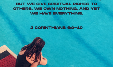 ‭‭TODAY’S PASSAGE: ‭‭2 Corinthians‬ ‭4‬:‭8‬-‭9‬ ‭NLT‬‬